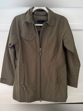 North End Women's Olive Utility Zip Jacket